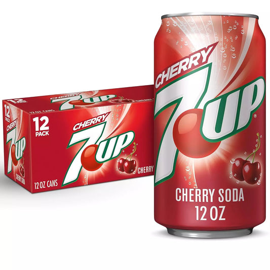 Refresco 7 Up Cereza 12 pack Soda Importado